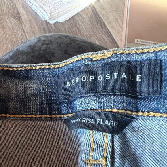 Aeropastale Womens sz 8 high rise flare jeans - Picture 3 of 4